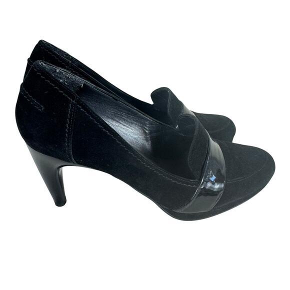 Stuart Weitzman Blade Suede Leather Slip On High Heel Pumps Size 7.5 - Picture 2 of 9